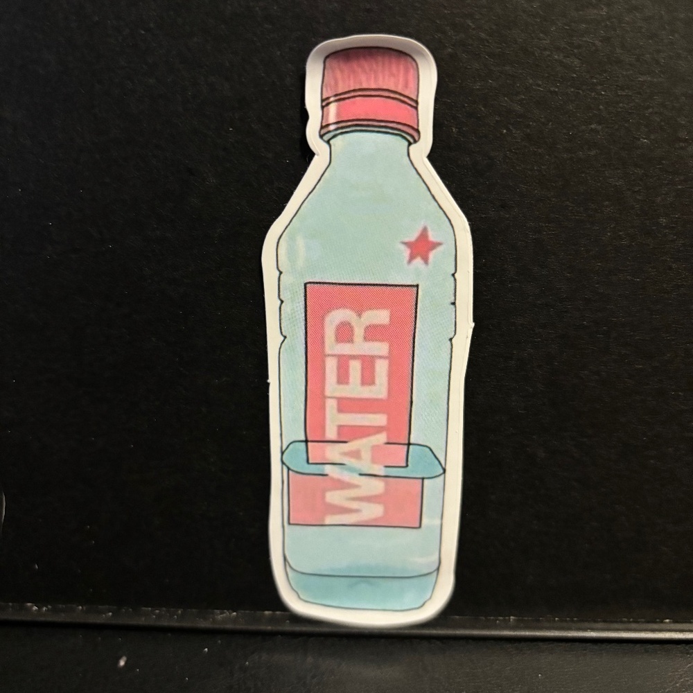 BOTTLED WATER DRINK STICKER